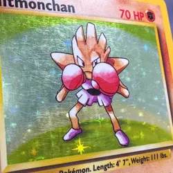 MP Hitmonchan 7/102 Holo Rare Base Set Unlimited Pokemon WotC Ken Sugimori - Image 3