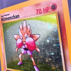 MP Hitmonchan 7/102 Holo Rare Base Set Unlimited Pokemon WotC Ken Sugimori - Image 5