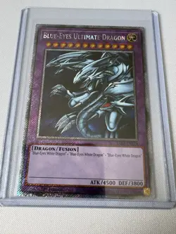 Yugioh Blue-Eyes Ultimate Dragon RA03-EN178 Platinum Secret Rare 1st Edition NM - Image 1