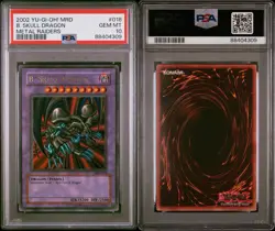 2002 YU-GI-OH! B. (BLACK) SKULL DRAGON MRD-018 METAL RAIDERS PSA 10 - Image 3