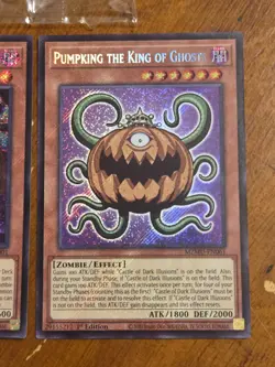 Pumpking the King of Grave Ghosts MZMU-EN001 + Field Center Promo + Chibi Yugioh - Image 3