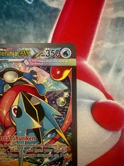 Mega Greninja EX SIR Full Art Holo Pokemon Card 116/086 CRI English Secret - Image 2