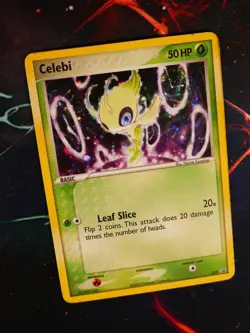HP Pokemon CELEBI Card (Nintendo) BLACK STAR PROMO Set #029 Tin/Pack Holo Foil - Image 1