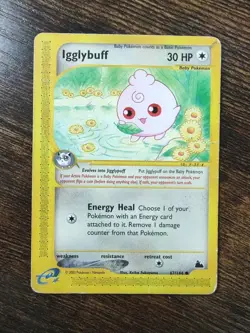 Skyridge Igglybuff 67/144 Non Holo Pokemon Card HP - Image 1
