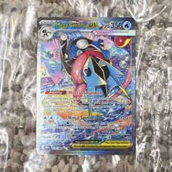 Pokemon Mega Greninja EX Full Art Holo Water Type 350 HP Card 116/086 - Image 1