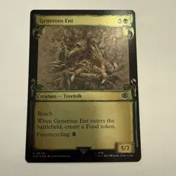 Generous Ent FOIL Showcase Scroll 620Lord of the Rings LTR MTG Common Unplayed - Image 1