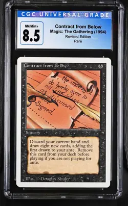 Contract From Below Revised Edition Magic: The Gathering CGC 8.5 Nm/mint+ - Image 1