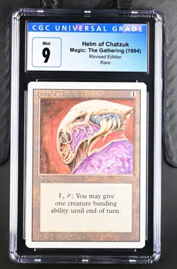 Helm Of Chatzuk Revised Edition Magic: The Gathering CGC 9 Mint - Image 1
