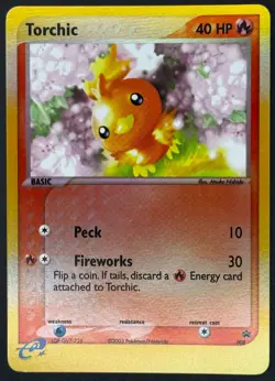 Pokemon TCG: Torchic - Black Star Promo Ruby & Sapphire e-League #008 RH - NM - Image 1