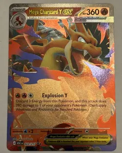 Mega Charizard Y ex 022/217 Double Rare Ascended Heroes Pokemon Near Mint - Image 1