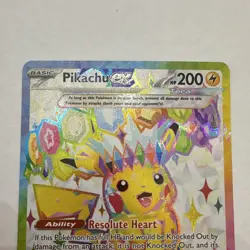 Pokemon Pikachu ex SV08 Surging Sparks SIR Full Art Holo 219/191 - Image 2