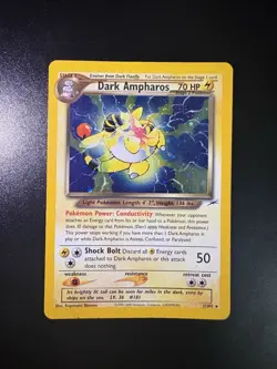 Dark Ampharos 1/105 Neo Destiny Holo Rare Pokemon Card WOTC Vintage - Image 1