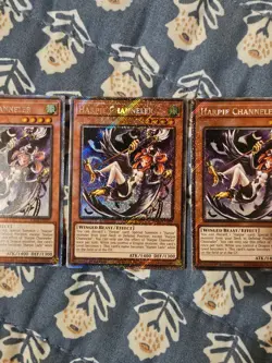 YUGIOH RA04 HARPIE CHANNELER (PLATINUM SECRET RARE) x3 NM - Image 3