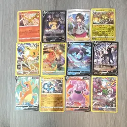 Pokemon TCG Brilliant Stars Full Art & Holo Lot 12 Cards Moltres Gloria Jolteon - Image 1