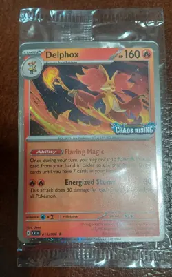 Pokemon - Chao Rising Stamped Promo Card - Delphox 013/086 - Best Buy - Image 1