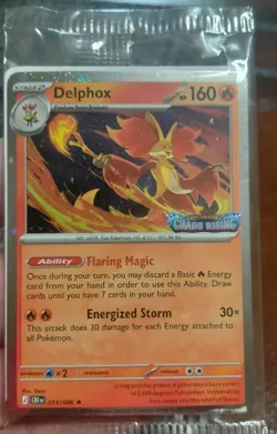 Pokemon - Chao Rising Stamped Promo Card - Delphox 013/086 - Best Buy - Image 3