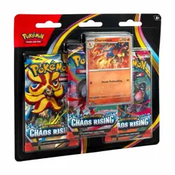Pokemon TCG Mega Evolution Chaos Rising 3 Pack Blister Charmeleon Promo Sealed - Image 3