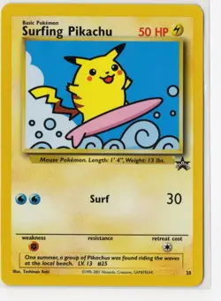 Pokemon Surfing Pikachu Promo WoTC Promo 28/53 NM WOTC Vintage - Image 1
