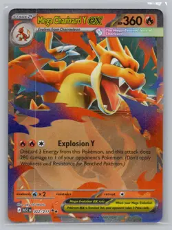 Mega Charizard Y ex 022/217 Double Rare Ascended Heroes Pokemon NM/M - Image 1