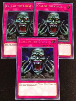 Yugioh Call of the Grave LCKC-EN103 SECRET x3 (NM) One is 1st - Image 1