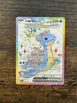 Pokemon TCG Lapras EX 158/142 Ultra Rare - Stellar Crown NM/M - Image 1