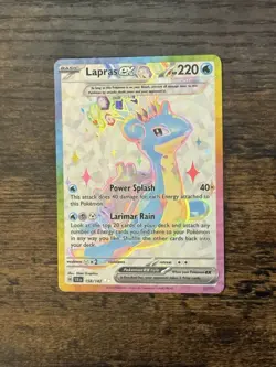 Pokemon TCG Lapras EX 158/142 Ultra Rare - Stellar Crown NM/M - Image 2