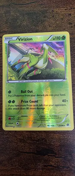 Virizion 12/98 Holo Rare Ancient Origins Pokemon Reverse Holo Near Mint - Image 1