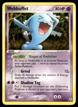 Pokemon TCG Mirage Forest #043/086 Wobbuffet LP - Image 1