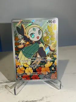 Meloetta 026 Me: Mega Evolution Black Star Promo Holo NM Pokemon TCG Full Art - Image 1