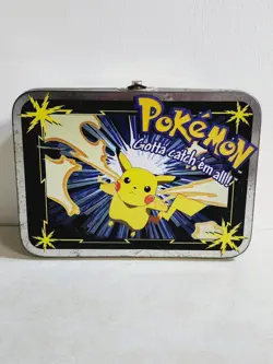 Pokemon Gotta Catch 'em All Pikachu Tin Box - Nintendo Collectors 1999 Vintage - Image 1