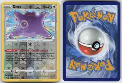 Ditto 107/159 Holo Rare Crown Zenith Pokemon Reverse Holo NM - Image 3
