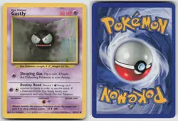 Gastly 50/102 Common Base Set Unlimited Pokemon LP - Image 3