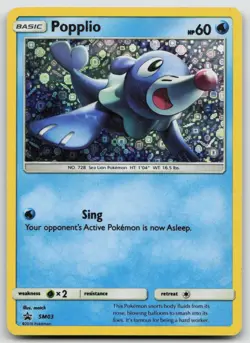 Popplio (General Mills Promo) SM03 Holo Pokemon Holo MP - Image 1