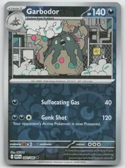 Garbodor 060/086 Uncommon White Flare Pokemon Reverse Holo NM - Image 1