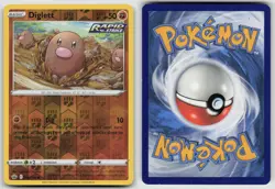Diglett 076/198 Common Chilling Reign Pokemon Reverse Holo NM - Image 3