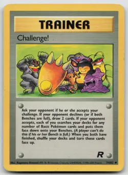 Challenge! 74/82 Uncommon Team Rocket Pokemon Unlimited MP - Image 1
