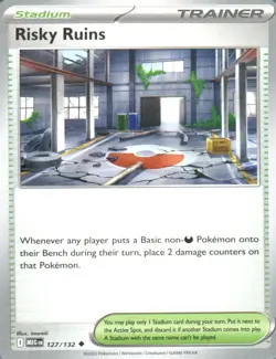 Risky Ruins 127/132 Uncommon Mega Evolution Pokemon Near Mint - Image 1
