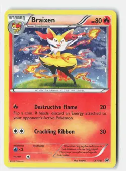 Braixen XY161 HOLO Promo XY Promo Pokemon Holo Heavily Played - Image 1
