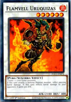Flamvell Uruquizas HAC1-EN074 Yu-Gi-Oh! Light Play 1st Edition - Image 1