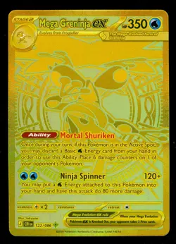 Pokemon MEGA GRENINJA EX 122/086 - Chaos Rising - SECRET RARE - Pack Fresh! - Image 1