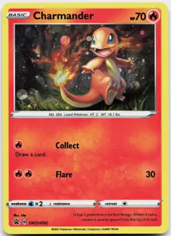Charmander SWSH092 Holo Promo Sword & Shield Promo Pokemon Near Mint - Image 1