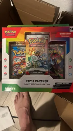 Pokemon TCG First Partner Illustration Collection Series 4x Box Promo - Image 2