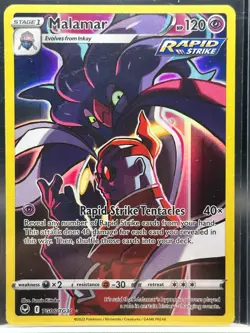 2022 Pokemon Silver Tempest Malamar TG06/TG30 Full Art Ultra Rare - Image 1