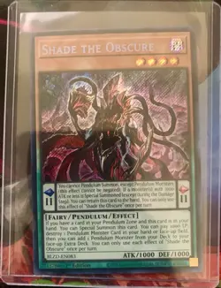 Yu-Gi-Oh! TCG - Shade the Obscure BLZD-EN083 Blazing Dominion Secret Rare 1st Ed - Image 1