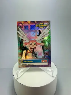 Digimon Digital Monsters 1999 Bandai U5/8 Piximon Holo Foil Card Rare NM - Image 1