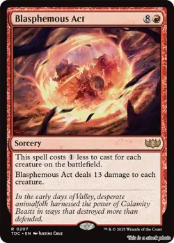 Blasphemous Act [TDC - 207] - NM TCG MTG - Image 1