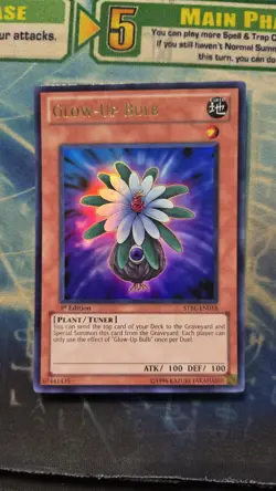 Yugioh Glow-Up Bulb Ultra Rare STBL-EN018 1st Ed LP - Image 1