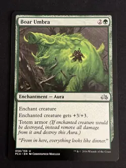 1x Boar Umbra (58) Planechase Anthology LP MTG Magic the Gathering x1 MKE - Image 1