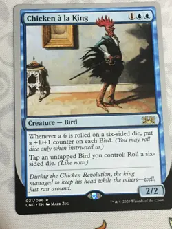 D580 MTG MAGIC UNSANCTIONED CHICKEN A LA KING #021 RARE NM - Image 1