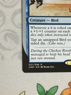 D580 MTG MAGIC UNSANCTIONED CHICKEN A LA KING #021 RARE NM - Image 4